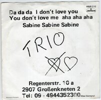 Trio - Da da da + Sabina Sabine Sabine (Vinylsingle)