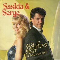 Saskia &amp; Serge - Als je zachtjes zegt "Ik hou van jou" + Deep inside my heart (Vinylsingle)