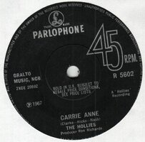 Hollies - Carrie-Anne + Sings that will never change (Vinylsingle)