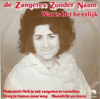 Zangeres Zonder Naam - Wat is het heerlijk + Potpourri (Vinylsingle)