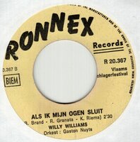 Willy Williams - Als ik mij ogen sluit + Dans met mij (Vinylsingle)