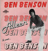 Ben Benson - Alleen + Ik Weet (Vinylsingle)