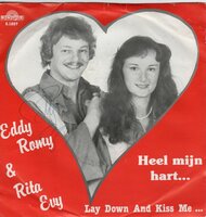 Eddy Romy &amp; Rita Evy - Heel Mijn Hart  + Lay Down And Kiss Me (Vinylsingle)