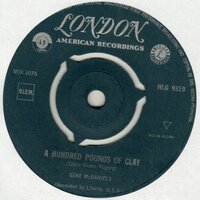 Gene McDaniels - A hundred pounds of clay + Come on take a chance (Vinylsingle)