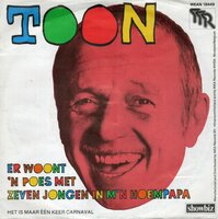 Toon Hermans - Er woont 'n poes met 7 jongen + Het is maar een keer carnaval (Vinylsingle)