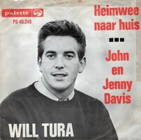 Will Tura - Heimwee naar huis + John en Jenny davis (Vinylsingle)