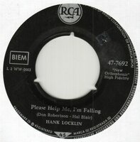 Hank Locklin - Please help me, I'm falling + My old hometown (Vinylsingle)