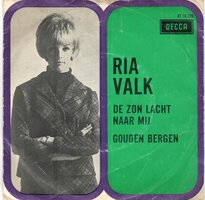 Ria Valk - De zon lacht naar mij + Gouden bergen (Vinylsingle)