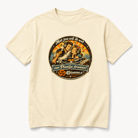 T-Shirt Beige maat XL "Met Jou wil ik wel een plaatje draaien"