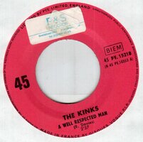Kinks - A well respected man + Such a shame (Vinylsingle)