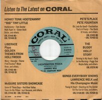 Lawrence Welk And His Champagne Music - Liechtensteiner Polka + You Know Too Much (Vinylsingle)