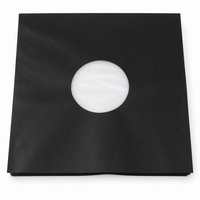 Binnenhoezen voor LP's (zwart met antistatische voering) - per 50 stuks