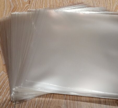 Zacht Plastic Beschermhoezen voor vinylsingles (7", helder, dun) - per 100 stuks