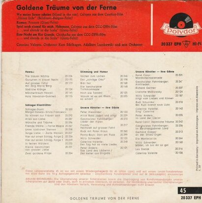 Caterina Valente - Goldene traume von der Ferne (Vinylsingle)