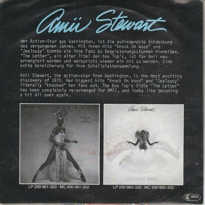 Amii Steward - The Letter + Paradise Bird (Vinylsingle)