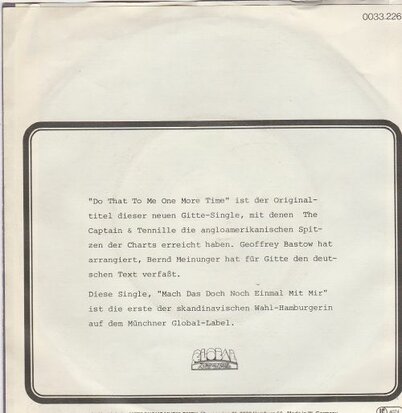 Gitte - Mach Das Doch Noch Einmal Mit Mir + Der Mann, Der Mich Liebt (Vinylsingle)
