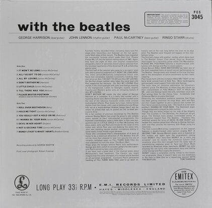 THE BEATLES - WITH THE BEATLES (Vinyl LP)