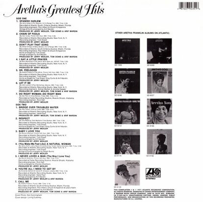 ARETHA FRANKLIN - ARETHA GREATEST HITS (Vinyl LP)