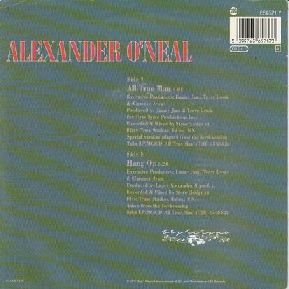Alexander O'Neal - All true man + Hang on (Vinylsingle)