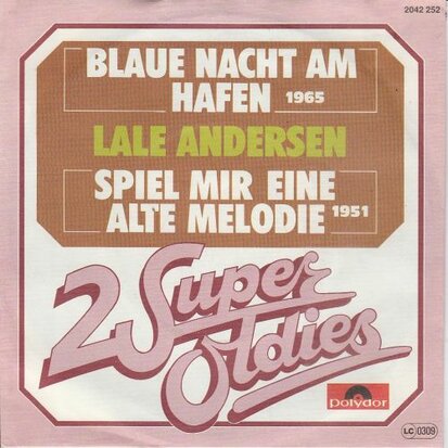 Lale Andersen - Blaue nacht am hafen + Spiel mir eine alte melodie (Vinylsingle)