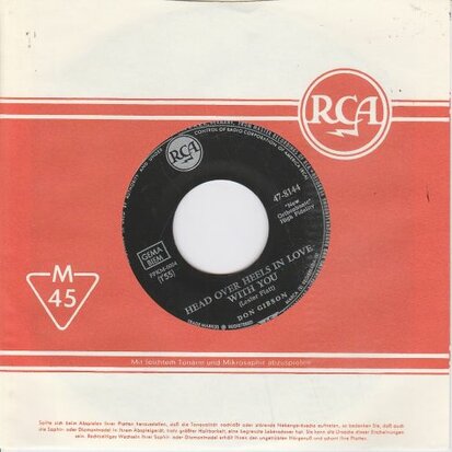 Don Gibson - It Was Worth It All + Head Over Heels In Love With You (Vinylsingle)