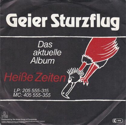 Geier Sturzflug - Bruttosozialprodukt + Fruher oder spater (Vinylsingle)