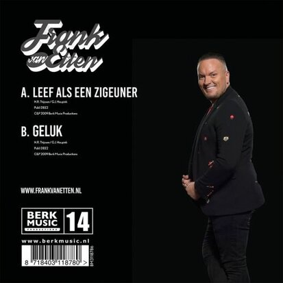 Frank Van Etten - Leef Als Een Zigeuner + Geluk (Vinylsingle)
