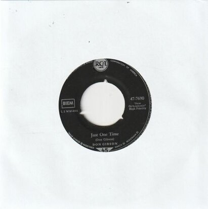 Don Gibson - Just one time + I may never get to heaven (Vinylsingle)
