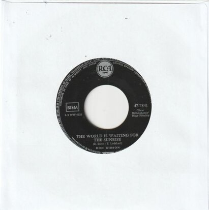 Don Gibson - What About Me + The World Is Waiting For The Sunrise (Vinylsingle)