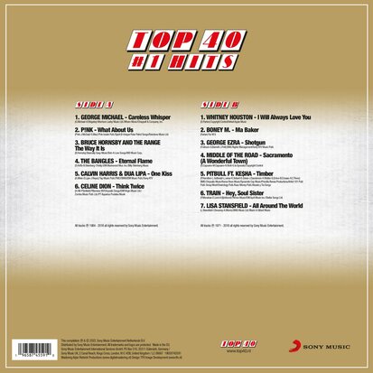 VARIOUS - TOP 40  -NUMBER ONE HITS- (Vinyl LP)