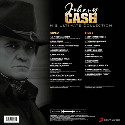 JOHNNY CASH - HIS ULTIMATE COLECTION (Vinyl LP)