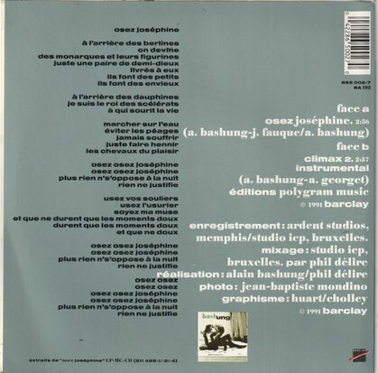 Bashung - Osez Josephine + Bashung (Vinylsingle)