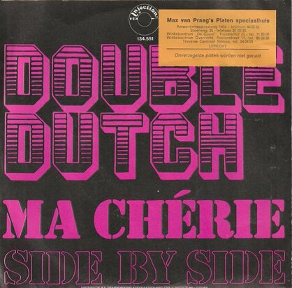 Double Dutch - Ma Cherie + Side by side (Vinylsingle)