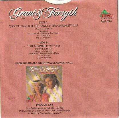 Grant & Forsyth - For the sake of the children + The summer song (Vinylsingle)