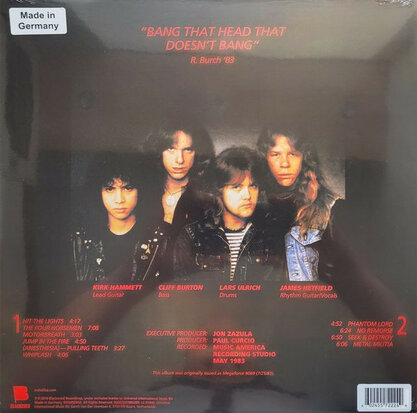 METALLICA - KILL 'EM ALL -COLOURED- (Vinyl LP)