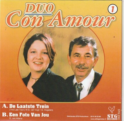 Duo Con Amour - De laatste trein + Een foto van jou (Vinylsingle)