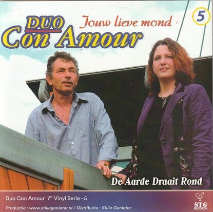Duo Con Amour - Jouw lieve mond + De aarde draait rond (Vinylsingle)