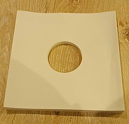 Witte 10" binnenhoezen (zonder voering) - per 25 stuks