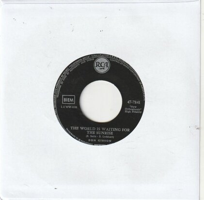 Don Gibson - What About Me + The World Is Waiting For The Sunrise (Vinylsingle)