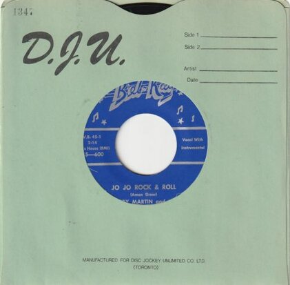 Bobby Martin - Jo Jo Rock & Roll + Dood it (Vinylsingle)