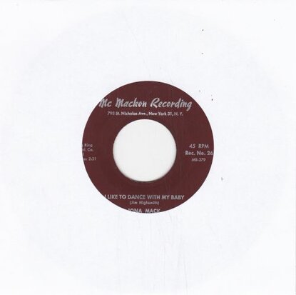 Iona Mack - I like to dance with my baby + It is you baby on my mind (Vinylsingle)