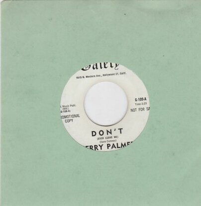 Jerry Palmer - Don't + To Old L.A. (Vinylsingle)