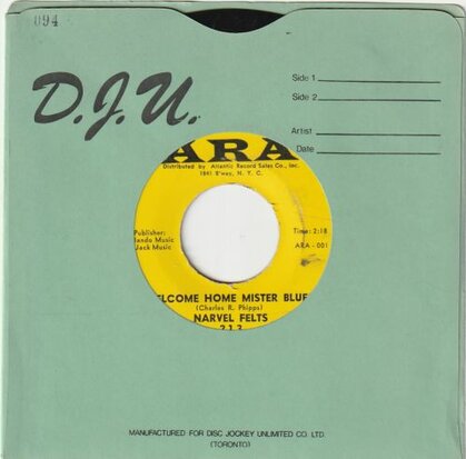 Narvel Felts - Welcom Home Mister Blues + Your True Love (Vinylsingle)