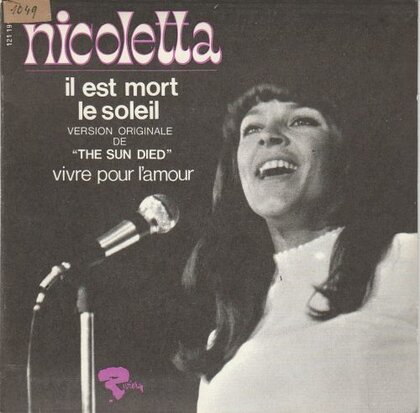 Nicoletta - Il Est Mort Le Soleil + Vivre Pour L'amour (Vinylsingle)
