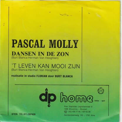 Pascal Molly - Dansen In De Zon + ?t Leven Kan Mooi Zijn (Vinylsingle)