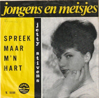 Jetty Stivens - Jongens En Meisjes + Spreek Naar M'n Hart (Vinylsingle)