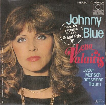 Lena Valaitis - Johnny blue + Jeder mensch hat seienen traum (Vinylsingle)