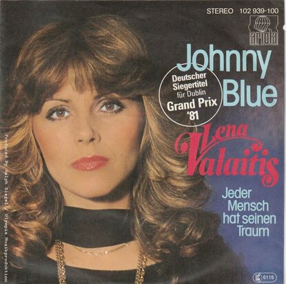 Lena Valaitis - Johnny blue + Jeder mensch hat seienen traum (Vinylsingle)