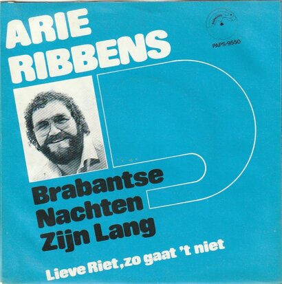 Arie Ribbens - Brabantse nachten zijn lang + Lieve Riet zo gaat het niet (Vinylsingle)