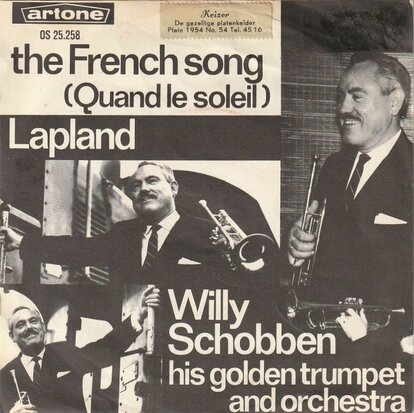 Willy Schobben - French song + Lapland (Vinylsingle)